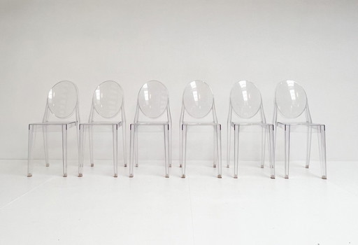 Set di 6 sedie Victoria Ghost di Philippe Starck per Kartell, dopo il 2000