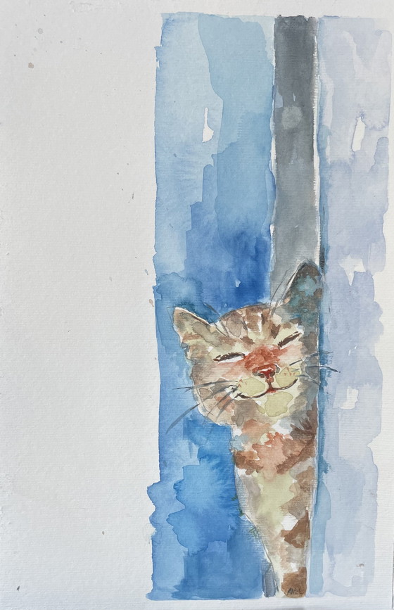 Watercolor Kitten – Paintings & Drawings, Paper (photo 3 of 6)