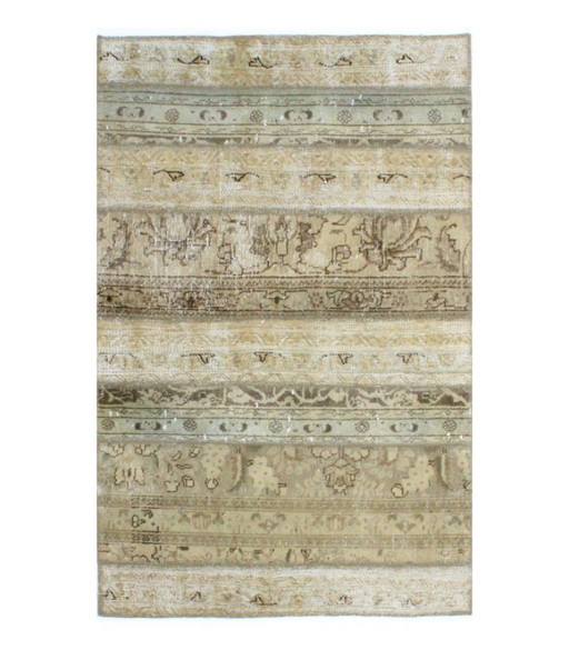 Orientalische Handgeknüpfter Vintage Art Klassik & Relief Design 140 x 89 cm Beige,Braun Farbe