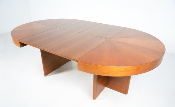 Image 1 of Mid Century Ronde Eettafel Door Tito Agnoli Voor Molteni, 1970S