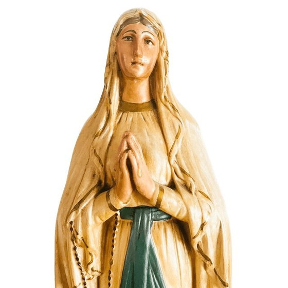 Image 1 of Vintage XL Religious Mary statue 1960s