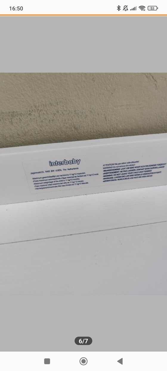 Image 1 of Cameretta completa per neonati bianca lucida con fasciatoio