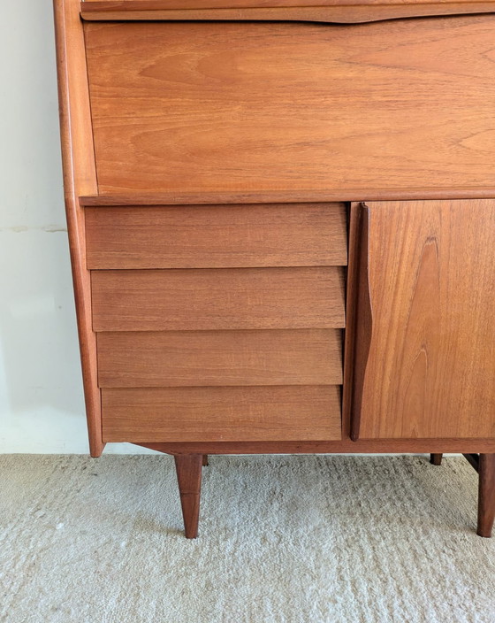 Image 1 of Vintage Teakhouten Highboard, Buffetkast Jaren '60