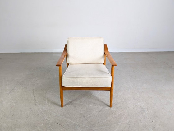 Image 1 of 2 fauteuils originaux en teck Wilhelm Knoll Walter Knoll, milieu du siècle