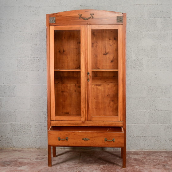 Libreria vetrina Art Nouveau – Vetrine, Legno, Vetro (photo 5 of 17)