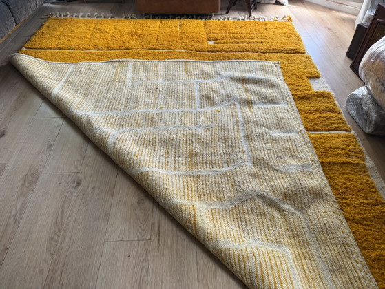 Grand tapis marocain à poils longs orange safran – Wool (photo 8 of 10)