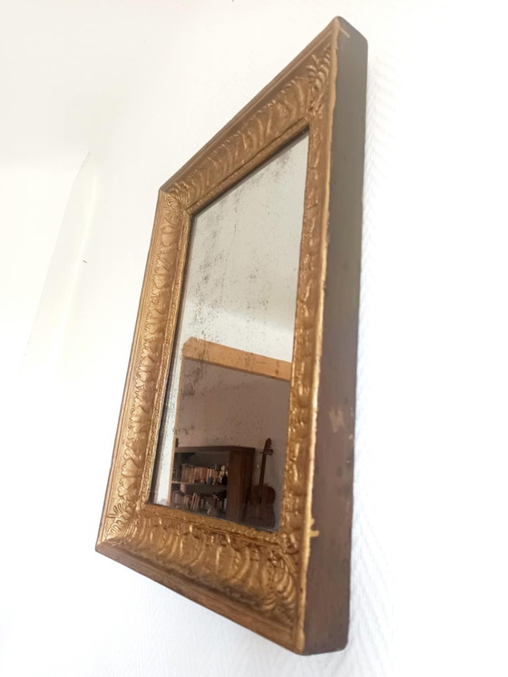 Image 1 of Louis Philippe style gilded wood mirror