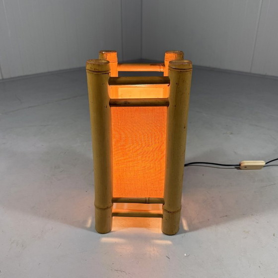 Image 1 of Rattan table lamp 1970s