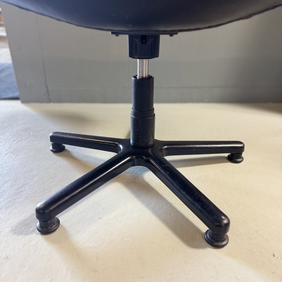 Image 1 of Vintage Artifort Swivel Armchair Geoffrey Harcourt Leather