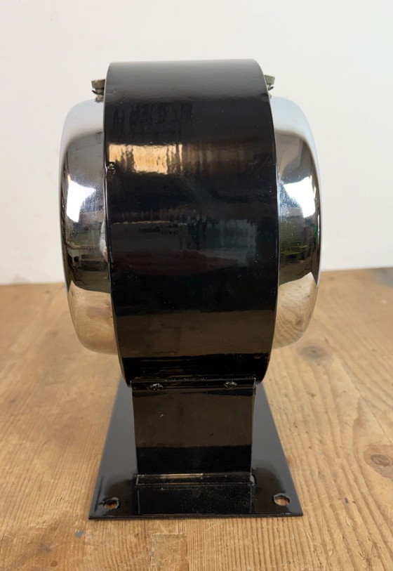 Image 1 of Vintage zwarte Citizen dubbelzijdige scheepswandklok, jaren 80