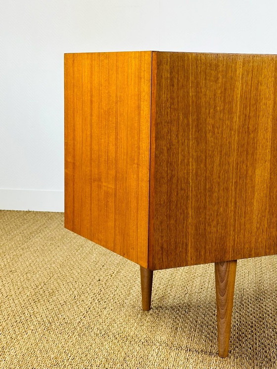 Image 1 of Scandinavian teak sideboard with four doors and tapered legs, 1960