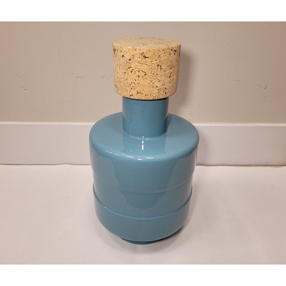 Image 1 of Pair of vintage blue vases by Roche Bobois, France