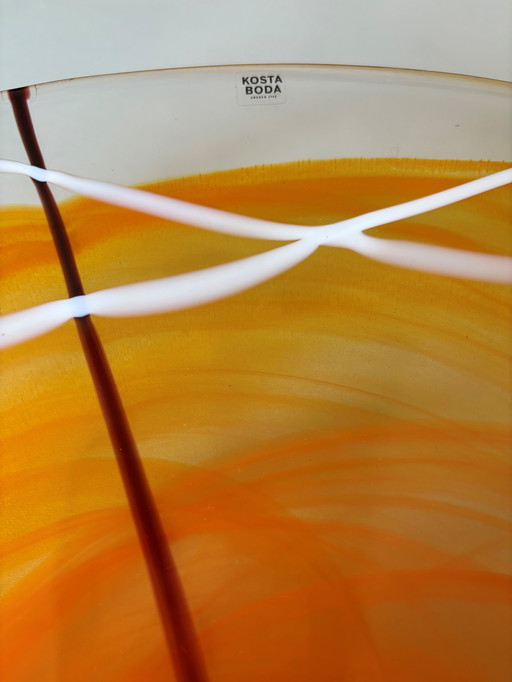 Kosta Boda Bowl 37cm, Anna Ehrner, Model Contrast