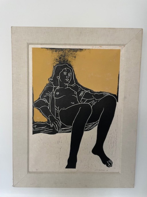 Jan Boetzkes – The Morning After – lithograph 1981