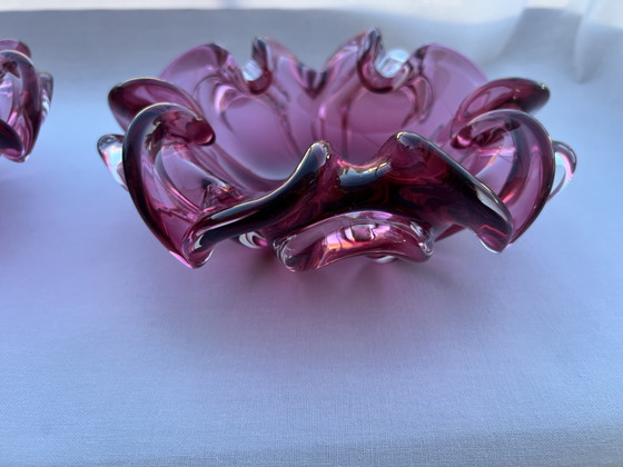 Set di 2 ciotole in vetro artistico di metà secolo – Josef Hospodka, anni '60 – Glass (photo 7 of 15)