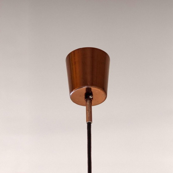 Image 1 of 1x Colgante de diseño italiano de cristal ahumado y bronce