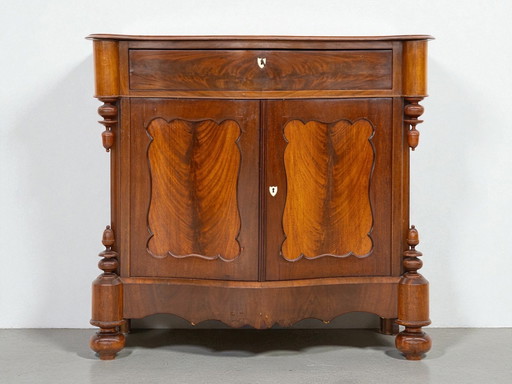 Biedermeier pedestal cabinet - chest of drawers / washbasin cabinet