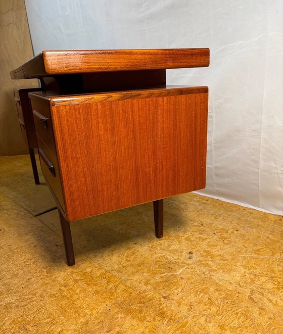 Image 1 of Mid-Century Retro Vintage Teak Desk / Dressing Table by G Plan – Fresco Range 1960.  Designed by Victor Wilkins • Afromosia Edge