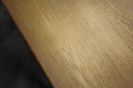 Image 1 of Vintage Mid-Century Scandinavian Modern Low Brown Oak Coffee Table by Karl-Erik Ekselius for JOC Vetlanda, 1960s
