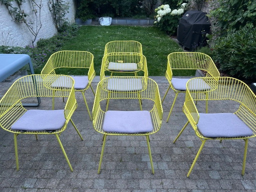 7x Chaise Trame Petite Friture