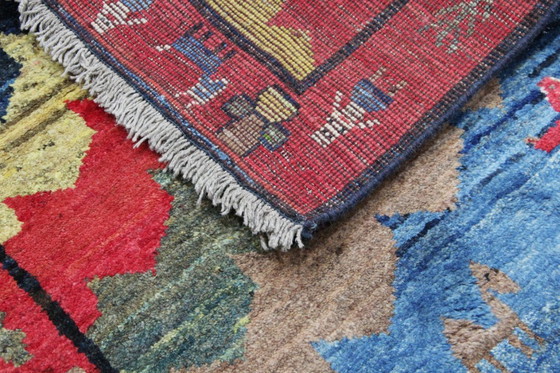 Image 1 of Original Persian carpet Gabbeh Ghashghai Oriental carpet 198 cm x 113 cm Old Natural