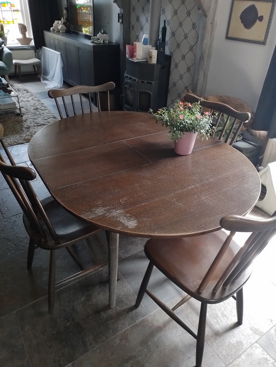 Image 1 of Eethoek, pannelli in legno, 2 pannelli per le braccia e 2 pannelli per le braccia.