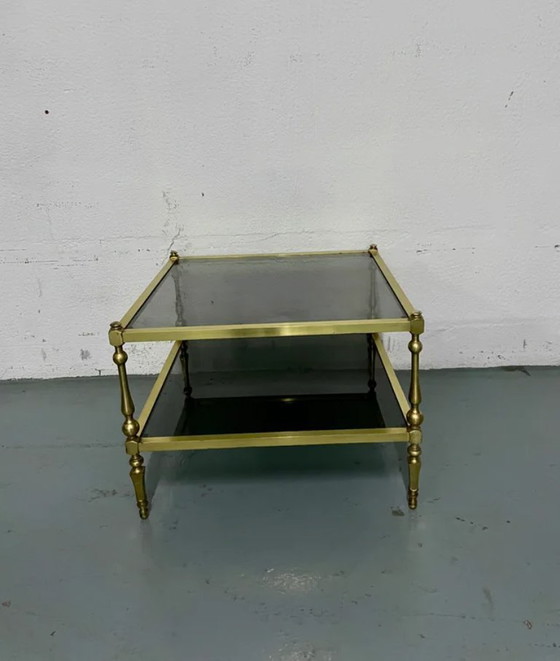 Image 1 of Vintage gouden salontafel