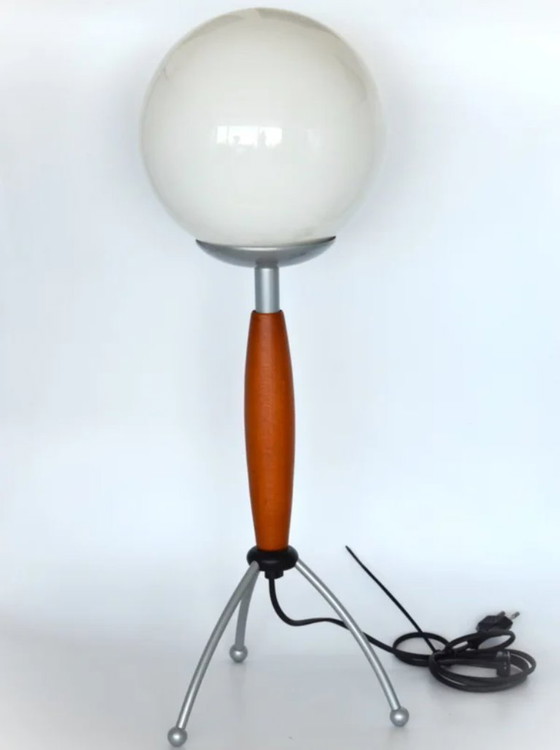 Image 1 of Lampada da tavolo a sfera in stile moderno e vintage di metà secolo