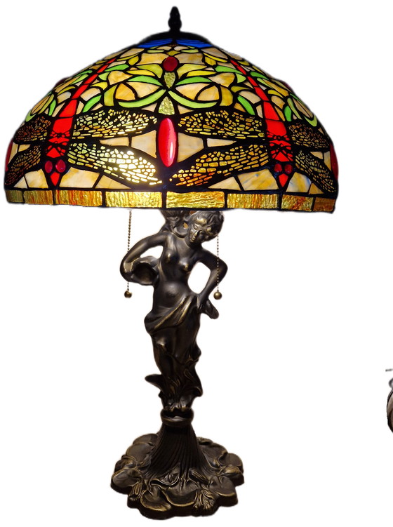 Image 1 of Prachtige Tiffany-stijl tafellamp 65x40