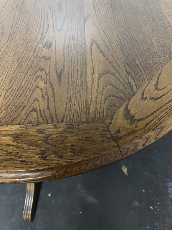 Image 1 of Bannink Art Nouveau oak dining table