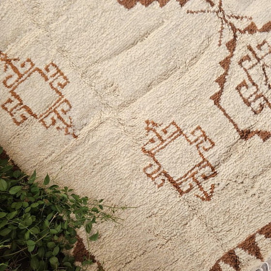 Image 1 of Beni Ourain tapijt | Marokkaans tapijt op maat, vierkant tapijt van 400x400 cm