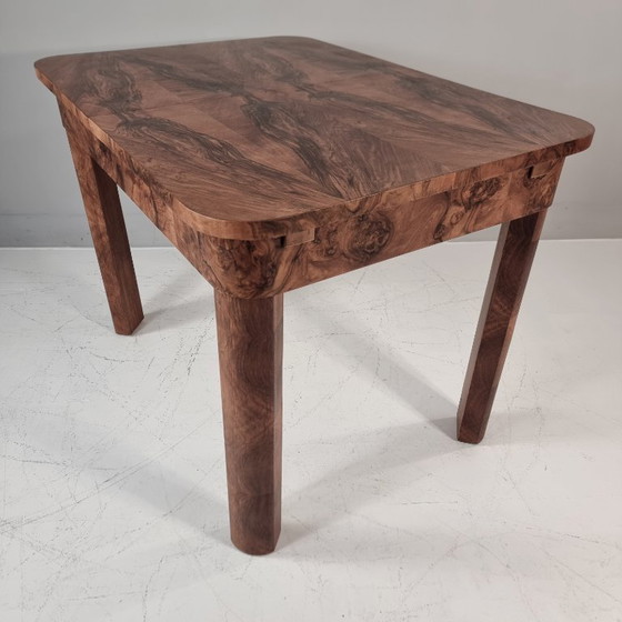Image 1 of Art Deco Dining Table in Walnut, 1960s