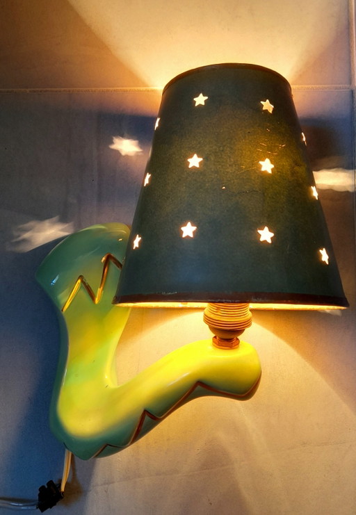 1950s ceramic wall sconce