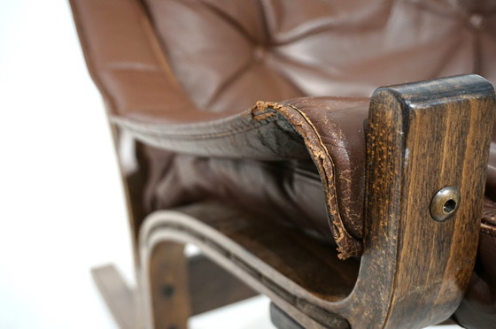 Image 1 of Poltrona in pelle Westnofa Siesta di Ingmar Relling, 1960