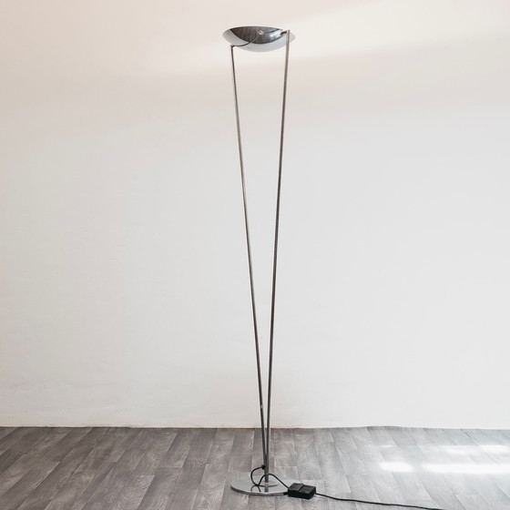 Image 1 of Vloerlamp met stalen frame, minimalistisch design, jaren 80