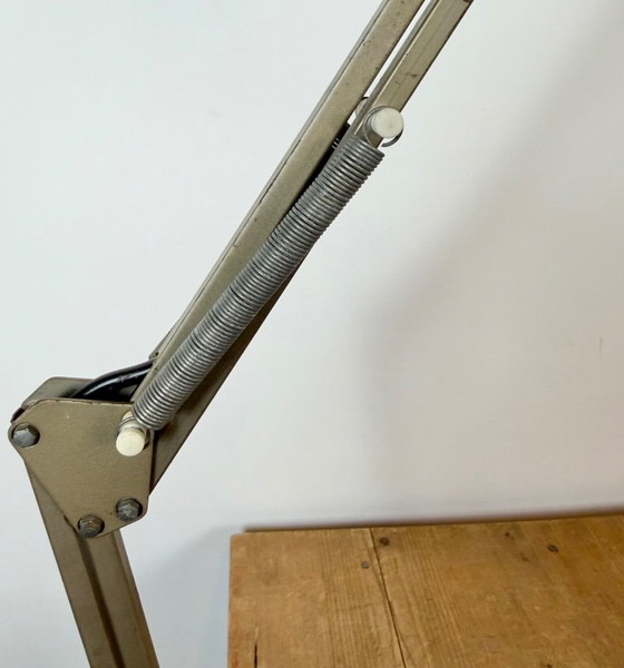Vintage Brown Adjustable Architect Table Lamp, 1960s – Iron, Metal (photo 17 of 23)