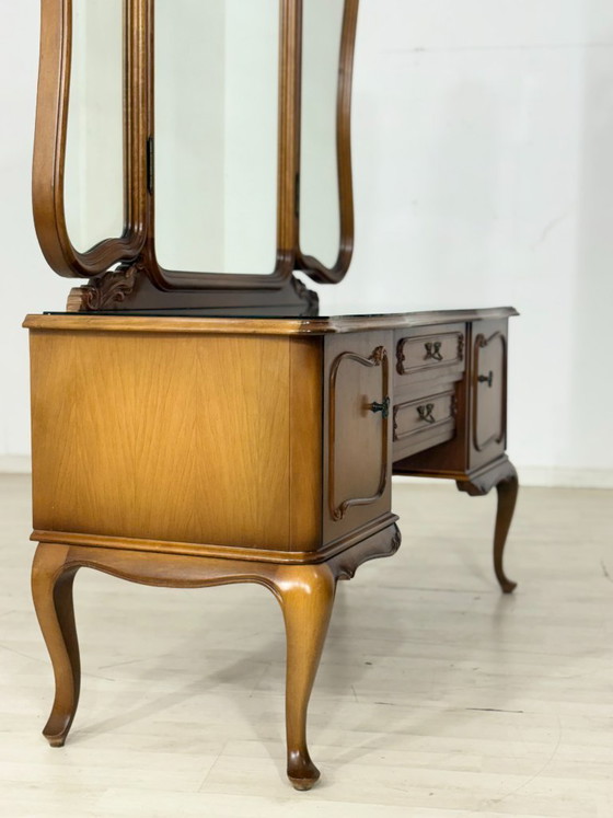Image 1 of Chippendale kaptafel / vintage ladekast / dressoir / kaptafel / slaapkamerkast