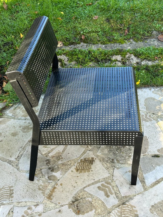 Image 1 of IKEA VINTAGE METALEN FAUTEUIL