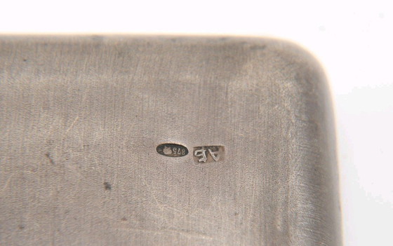 Image 1 of Portefeuille en argent 875 orné d'une tête d'éléphant en relief