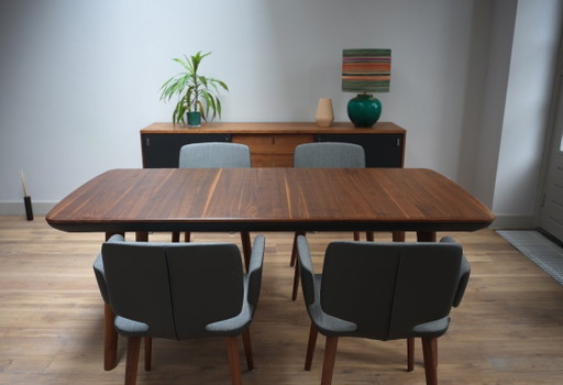 Team 7 Flaye dining table – eettafels, Wood, Leather