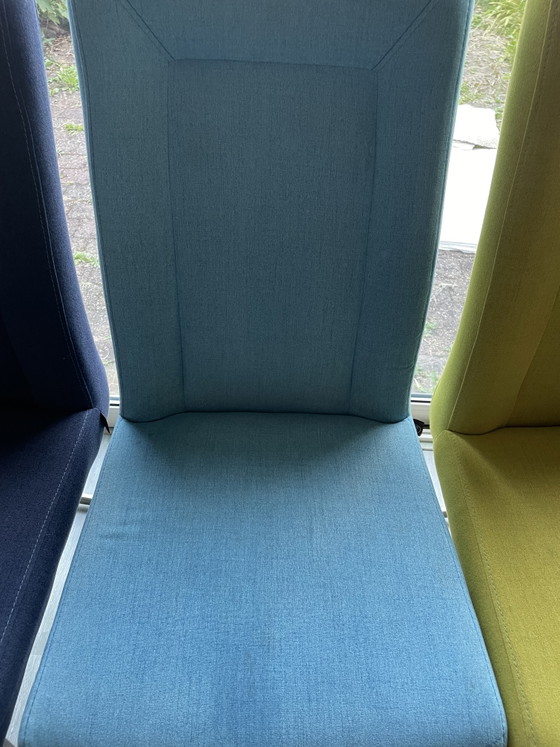 6x Henders And Hazel Marlene Chairs – Henders & Hazel, Dining chairs, polished steel, Textile (photo 4 of 6)