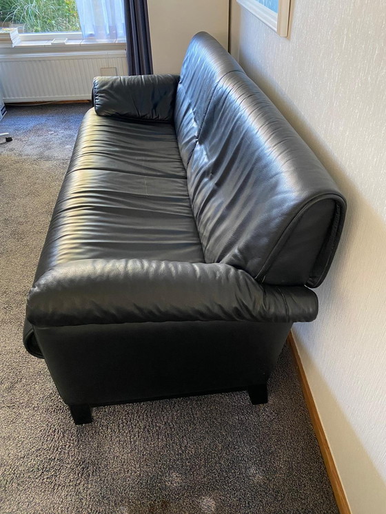 Image 1 of De Sede Sofa Schwarz Leder 3 Pers.