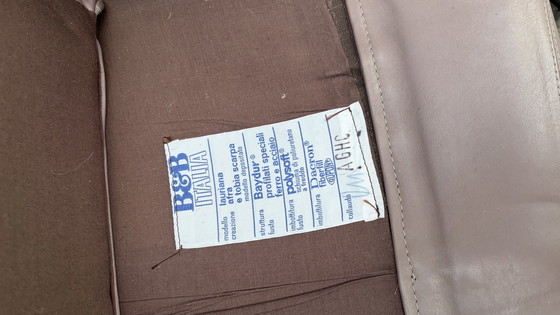 Image 1 of B&amp;B Italia poltrona pelle 3X Afra Tonia Scarpa