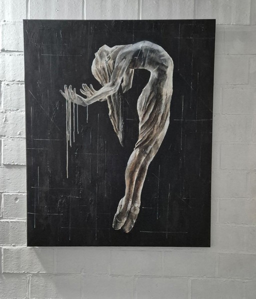 Weightless Surrender - Acrylic On Linen Canvas – schilderijen tekeningen (photo 2 of 8)