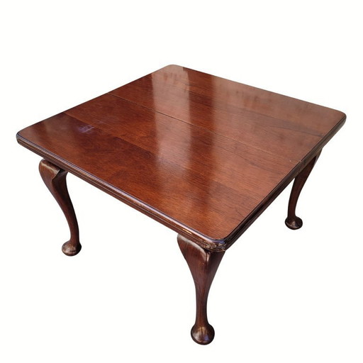 Extending crank dining table, J.& J. W. Meeks, New York, mahogany wood, 19th c. - United States
