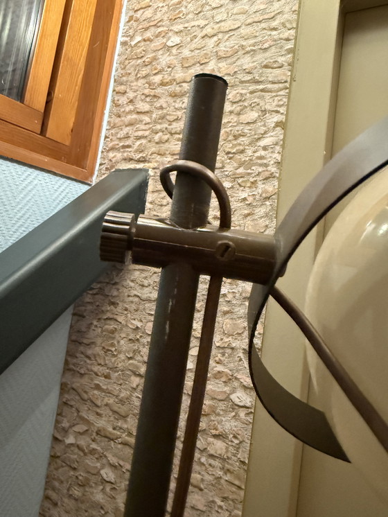 Image 1 of Lampada da terra retrò vintage a forma di fungo, lampade a globo anni '70