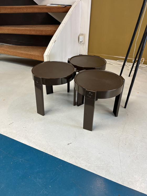 Image 1 of Bijzettafeltjes space age (set van 3)