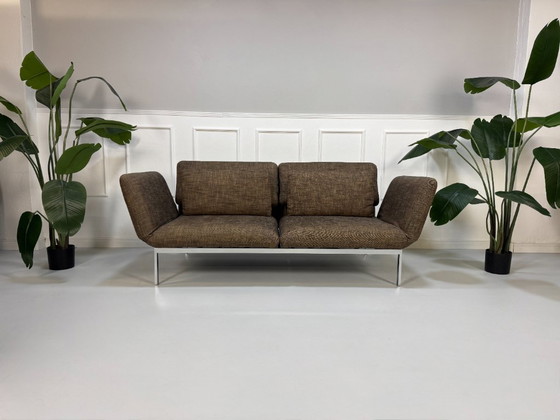 Image 1 of Divano letto in tessuto marrone Brühl Roro Designer