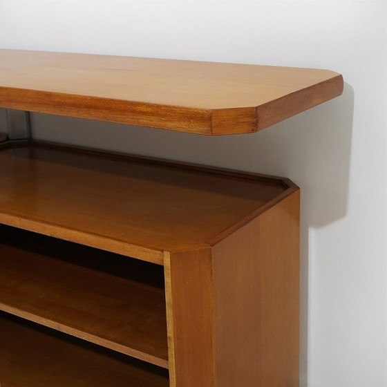 “MG14” sideboard by Osvaldo Borsani for Tecno, 1960s, Wood, Metal, Brown, Vintage (photo 11 of 15)
