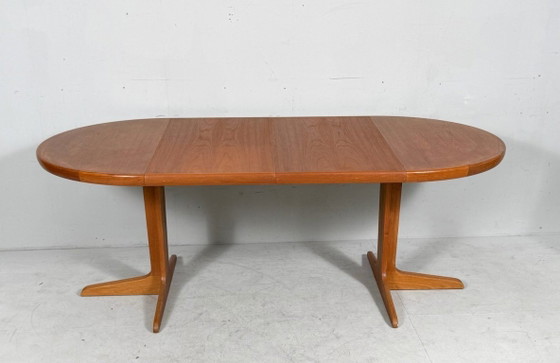 Image 1 of Tavolo da pranzo/tavolo allungabile di metà secolo in teak di VV Møbler, Spøttrup, Danimarca, anni '60